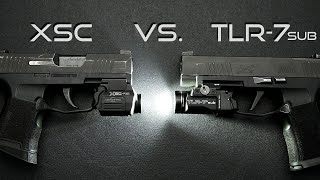 Surefire XSC vs Streamlight TLR7 Sub  Best Subcompact light for a Sig Sauer 365 [upl. by Aiceila]