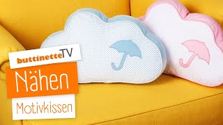 Motivkissen nähen  Tutorial  buttinette TV NÄHEN [upl. by Hau924]