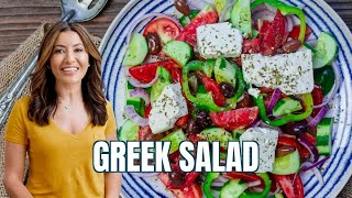 Easy Traditional Greek Salad Recipe [upl. by Persis]