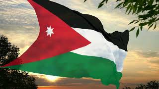 Flag and anthem of Jordan [upl. by Cud637]