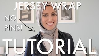 NO PINS Jersey Wrap Hijab Tutorial  2 Ways  Fast amp Easy [upl. by Fonsie]