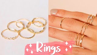 12 DIY Rings EASY amp Adjustable How To Make a Ring  Create Your Own Accessories [upl. by Gierk]