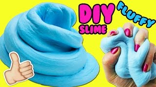 DIY Fluffy Slime Recipe Without Borax or Liquid Starch [upl. by Subocaj507]