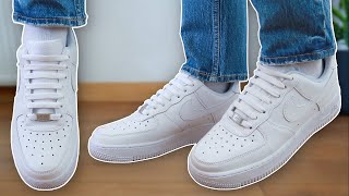 How To BAR LACE Nike Air Force 1s BEST WAY [upl. by Season]