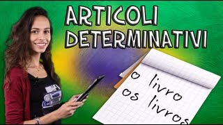 Corso di portoghese brasiliano con Carolina lezione 3 Unità 1  Articoli Determinativi [upl. by Nutter]