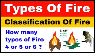 Classification Of Fire  Classes Of Fire In Hindi  Types of Fire 4  5  6  HSE STUDY GUIDE [upl. by Noiemad]