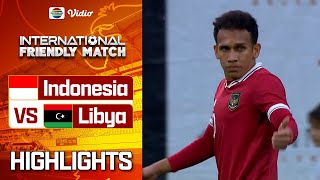 Indonesia VS Libya  Highlights  International Friendly Match [upl. by Arand788]