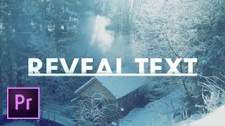 Text Reveal Effect TITLE in Premiere Pro Tutorial [upl. by Enylhsa]