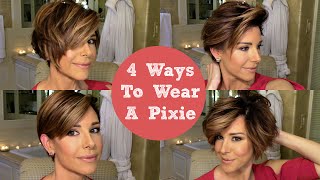 HOW TO STYLE A PIXIE CUT 4 WAYS Messy Feminine Curly Bob amp More  Dominique Sachse [upl. by Ermeena]