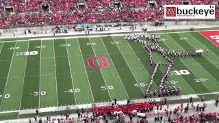 Ohio State Marching Band quotMichael Jackson Tributequot  Halftime vs Iowa 101913 [upl. by Yroger]