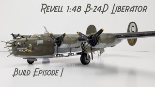 Revell 148 B24D Liberator  Scale Model Build Episode I [upl. by Doss738]