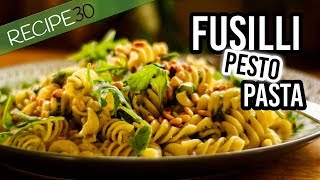 Fusilli Pesto Pasta with homemade pesto [upl. by Savadove326]