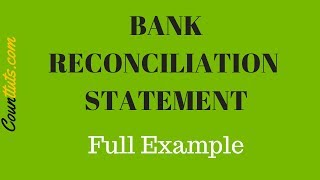 Bank Reconciliation Statement Explained  FULL EXAMPLE [upl. by Silma214]