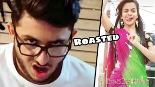 Carryminati Roasted Beauty Khan TikToker [upl. by Araldo14]