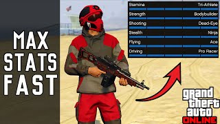 How to Max Stats amp Skills FAST  GTA 5 Online [upl. by Oloap]