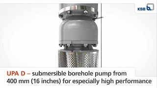 UPAD – submersible borehole pump for especially high performance [upl. by Tito155]