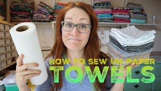 How to sew Unpaper Towels with Billettes Baubles [upl. by Katzman]