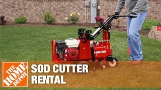 Pro Sod Cutter Rental  The Home Depot Rental [upl. by Hennahane]