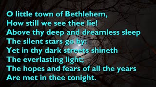 O Little Town of Bethlehem Tune Forest Green  4vv with lyrics for congregations [upl. by Ahsienod]