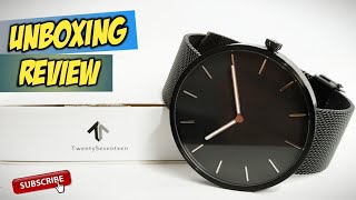 XIAOMI TWENTYSEVENTEEN QUARTZ WATCH  Unboxing and Review [upl. by Alameda340]