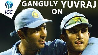 Sourav Ganguly Pays Tribute To Yuvraj Singh  Including 6 Sixes Against Broad  ThankYouYuvi [upl. by Grubb]