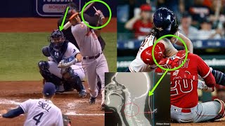 MLB  Catchers Injuries and hit by the ball [upl. by Eugirne]