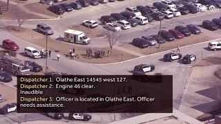 Olathe East High School dispatch audio from shooting [upl. by Dnalel]