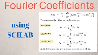 Calculating Fourier Coefficients using SCILAB TUTORIAL [upl. by Schwartz]