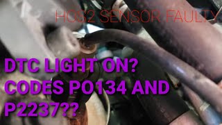 HOW TO REPLACE Oxygen sensor Bank 1 Sensor 1  H02S B1S1 DTC P0134 amp P2237 [upl. by Greenwald]