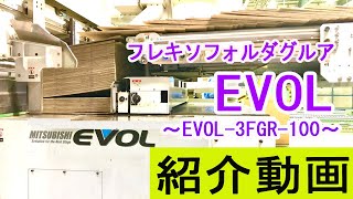 株式会社タチバナ産業 段ボール加工PR動画～フレキソフォルダグルア「EVOL」～ [upl. by Ike]