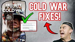 How To FIX BLACK OPS COLD WAR Crashing PC FIX GUIDE Call Of Duty [upl. by Anaiv]