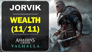 Jorvik All Wealth Locations  GearArmor Chests  Assassins Creed Valhalla [upl. by Gerardo539]