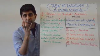 AQA Economics AS  25 Marker Guidance [upl. by Nodnar]