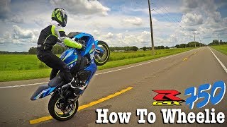 How To Wheelie a GSXR 750 [upl. by Tharp]