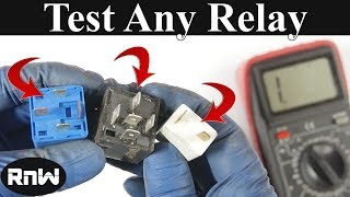 How to Test a 3 4 or 5 Pin Relay  With or Without a Diagram [upl. by Notnil16]