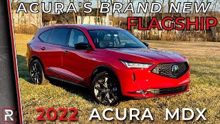 The 2022 Acura MDX ASpec is Acuras New 3Row Flagship Luxury SUV [upl. by Sonafets]