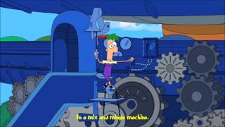 Phineas and Ferb  Mix and Mingle Machine Lyrics [upl. by Georgeanna]