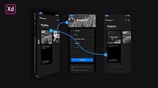 Adobe XD Multiple Interactions Prototype Tutorial [upl. by Knut748]