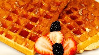 Crispy Waffles Recipe [upl. by Karlene]