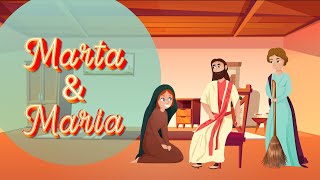 Marta e Maria recebem Jesus em casa [upl. by Eilsek]