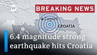 Earthquake hits Croatia with 64 magnitude  DW News [upl. by Ivanah]