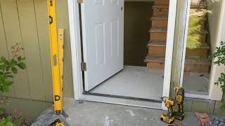 Jeld Wen Front Door Installation  Really crappy products and craftsmanship PART 1 [upl. by Galina]