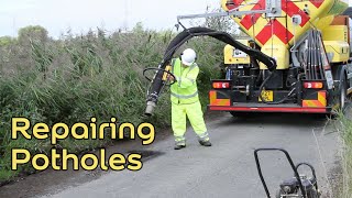 Repairing Potholes Process  Velocity Patching [upl. by Nnael]