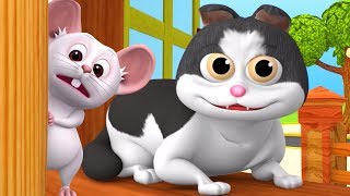 Meow Meow Billi Karti  Kids Poems In Hindi  Hindi Balgeet  म्याऊँ म्याऊँ  Super Kids Network [upl. by Osicnarf]