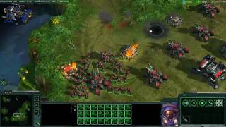 StarCraft II Terran Gameplay [upl. by Nnarefinnej186]