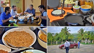 Breakfast treat for our Stayover guest  Semiya Pulao Egg roast Onion Chutney Ven Pongal Sambar [upl. by Arihppas]