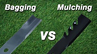 Bagging vs Mulching lawn mower blades comparison [upl. by Oneill665]