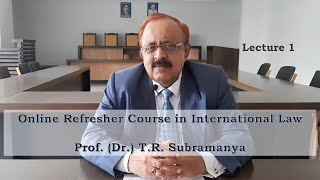 Lecture 1 Sources of International Law [upl. by Dijam400]