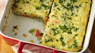 Easy Cheesy Quiche Slice  One Pot Chef [upl. by Renckens]