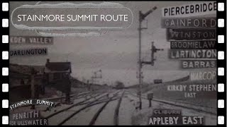 DarlingtonSTAINMORE SUMMITPenrith snow amp steam DMU train ride 1961 [upl. by Anialahs]